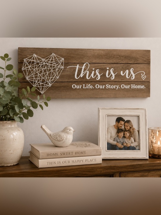 Other - This Is Us Wooden Wall Art Sign Farmhouse Family Home Decor